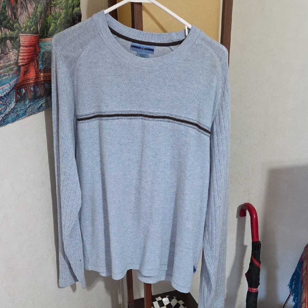 XG Light Blue Men's Crewneck Sweater